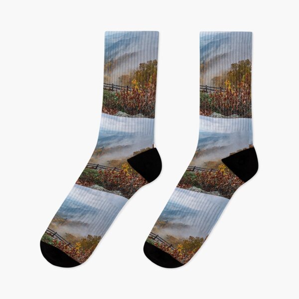 Item preview, Foggy Mountain View in Autumn designed and sold by Savannah Gibbs.