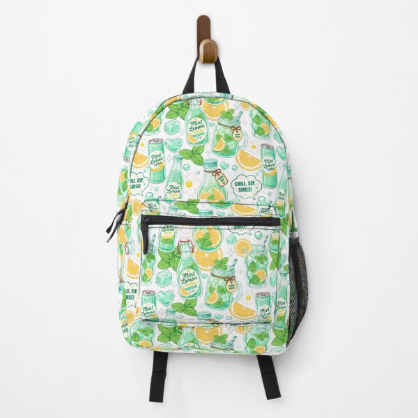Item preview, Cute Mint Lemon Soda Seamless designed and sold by KJackArtwork.