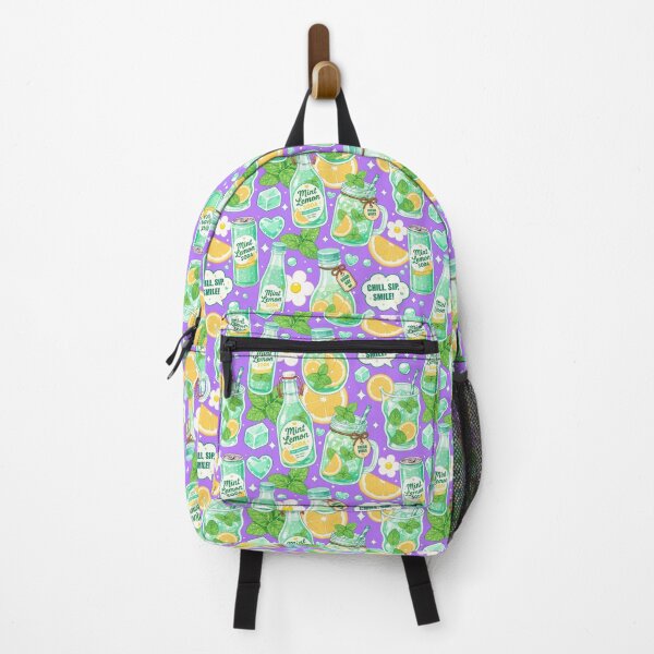 Item preview, Cute Mint Lemon Soda Seamless designed and sold by KJackArtwork.