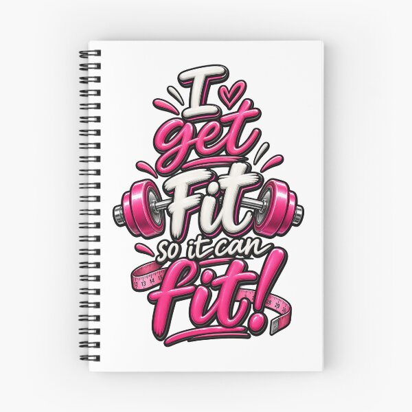 Item preview, I get fit so it can fit - 3D pink designed and sold by Side Quest Co..