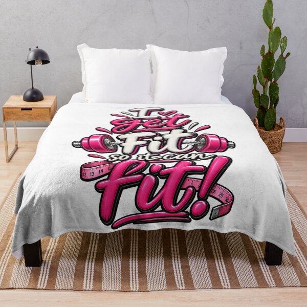 Item preview, I get fit so it can fit - 3D pink designed and sold by Side Quest Co..