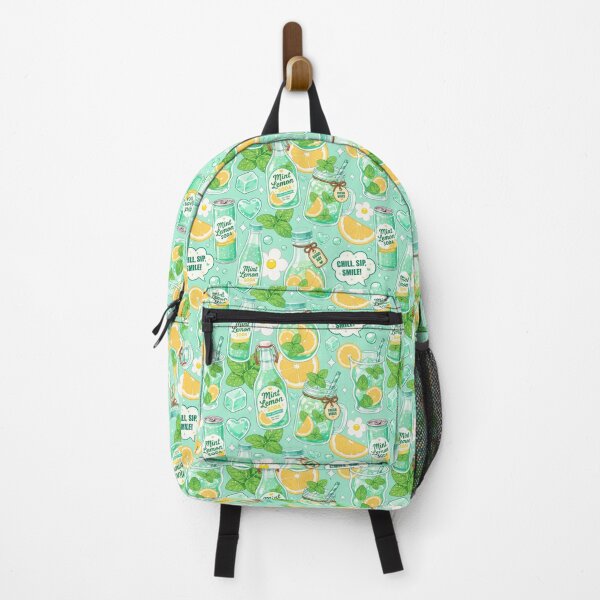 Item preview, Cute Mint Lemon Soda Seamless designed and sold by KJackArtwork.