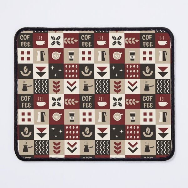 Item preview, Coffee Geometric Square Pattern designed and sold by IrynaAlex.