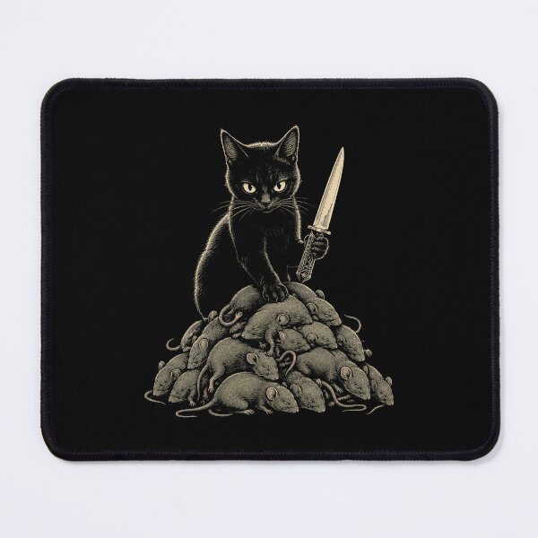 Item preview, Cute cat with knife and mice scary Halloween costume designed and sold by Kladhadredo.