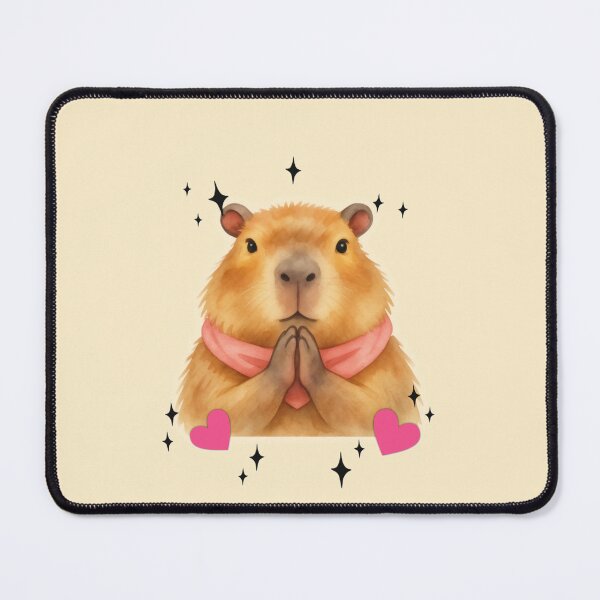 Item preview, Cute Praying Capybara Watercolor Art designed and sold by GeoandHome.