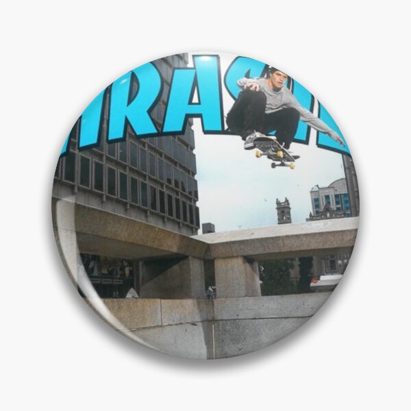 Item preview, Thrasher Skateboard Skate Design Art Print Poster Wall Tee Vest  designed and sold by Cool Robot Bro..