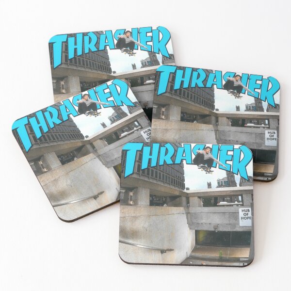 Item preview, Thrasher Skateboard Skate Design Art Print Poster Wall Tee Vest  designed and sold by Cool Robot Bro..