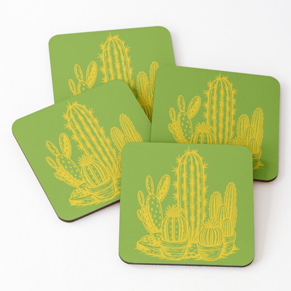 Item preview, Vintage Yellow Cactus Garden Botanical Illustration designed and sold by KawaiiDesigns26.