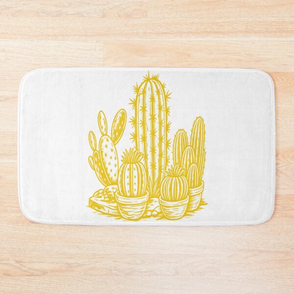 Item preview, Vintage Yellow Cactus Garden Botanical Illustration designed and sold by KawaiiDesigns26.