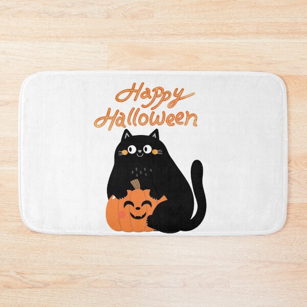 Item preview, Cute Black Cat Halloween Pumpkin designed and sold by     Sela Art .