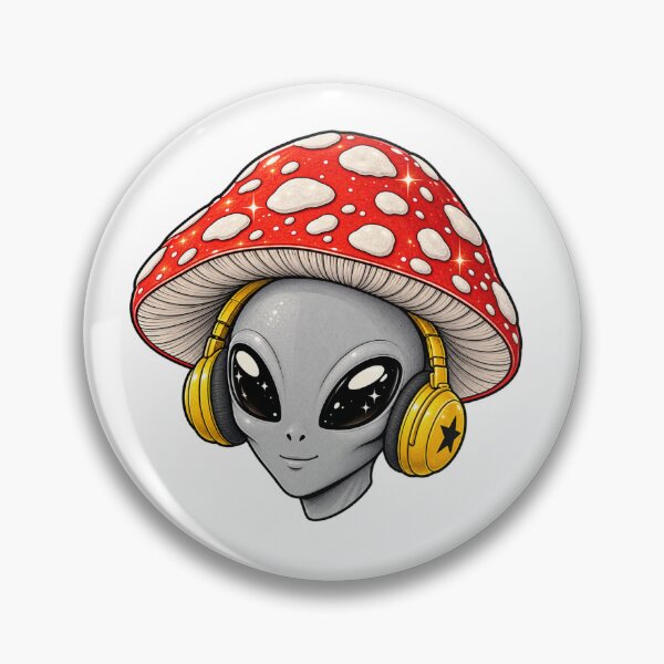 Item preview, Neurospicy Mushroom Alien – Sensory Friendly Neurodivergent Art designed and sold by Manifestor92.