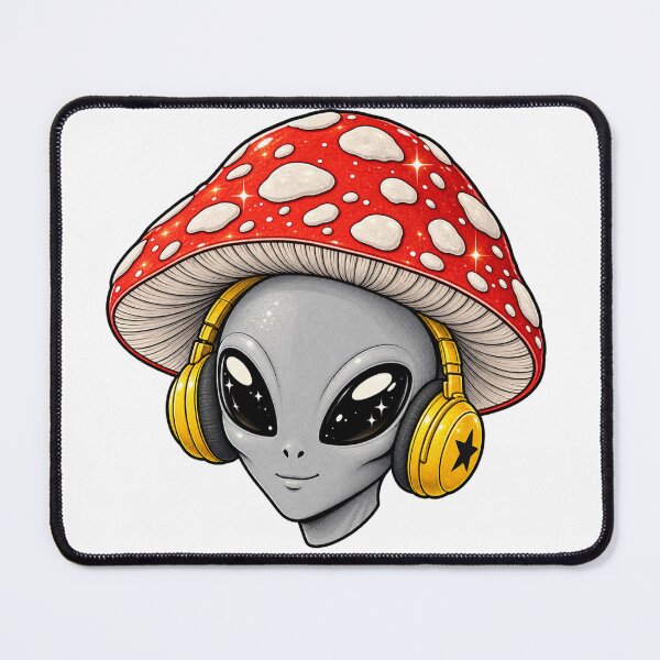 Item preview, Neurospicy Mushroom Alien – Sensory Friendly Neurodivergent Art designed and sold by Manifestor92.