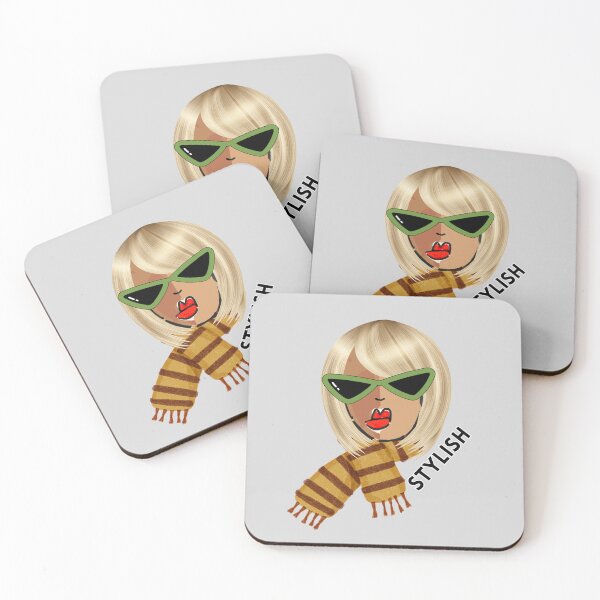 Item preview, Stylish – Fashion Woman with Statement Sunglasses designed and sold by baskamade.