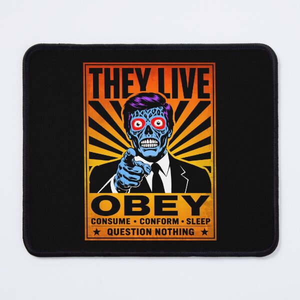 Item preview, They Live Propaganda Poster designed and sold by ArtFactoryAI.