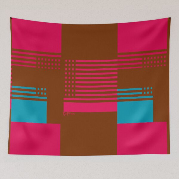 Item preview, Listras azul, rosa e marrom designed and sold by DiFraia Studio.