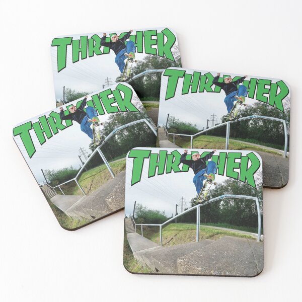 Item preview, Thrasher Skateboard Skate Design Art Print Poster Wall Tee Vest  designed and sold by Cool Robot Bro..