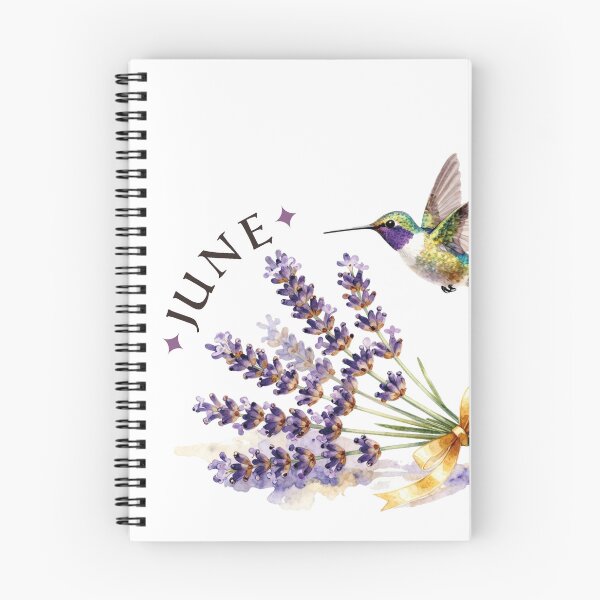 Item preview, Watercolor Hummingbird Lavender June Birth Flower designed and sold by WildArtIT.