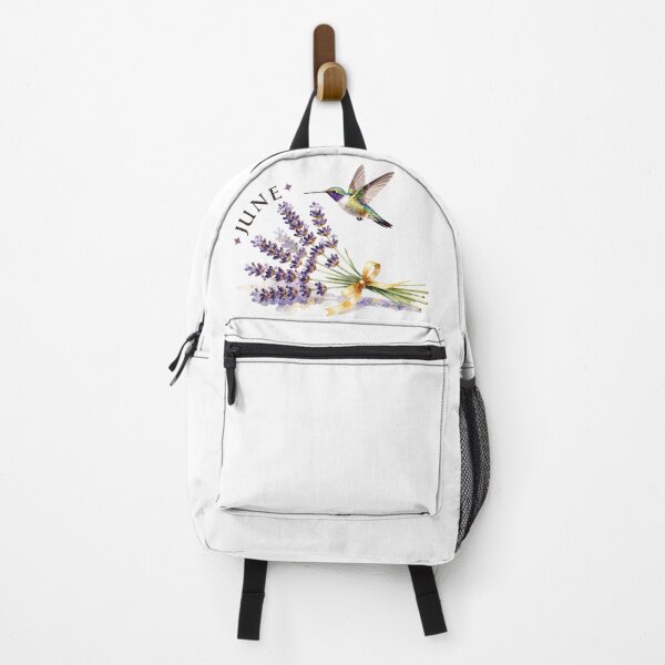 Item preview, Watercolor Hummingbird Lavender June Birth Flower designed and sold by WildArtIT.