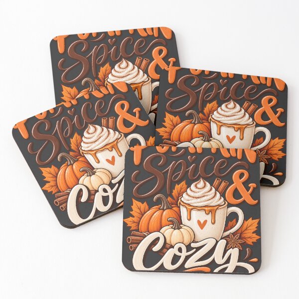 Item preview, Pumpkin Spice & Cozy Vibes Fall Coffee Shirt designed and sold by Verycutethings.