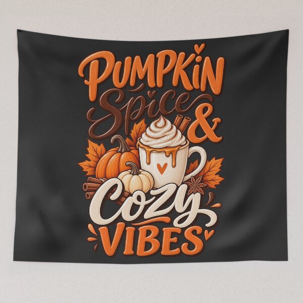 Item preview, Pumpkin Spice & Cozy Vibes Fall Coffee Shirt designed and sold by Verycutethings.