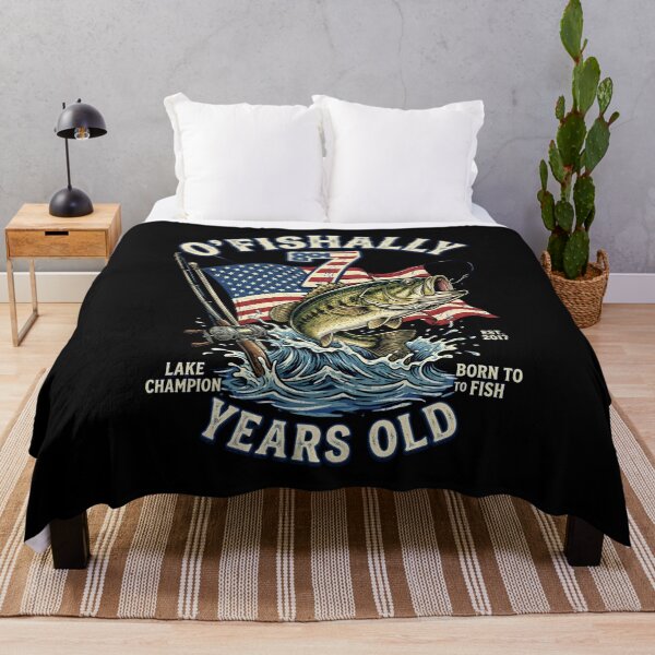 Item preview, O'Fishally 7 - Patriotic Bass Fishing 7th Birthday Design designed and sold by w66aboo.
