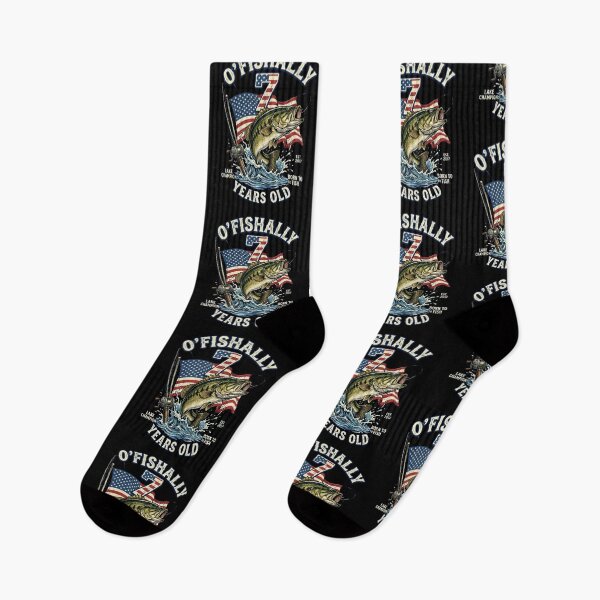 Item preview, O'Fishally 7 - Patriotic Bass Fishing 7th Birthday Design designed and sold by w66aboo.