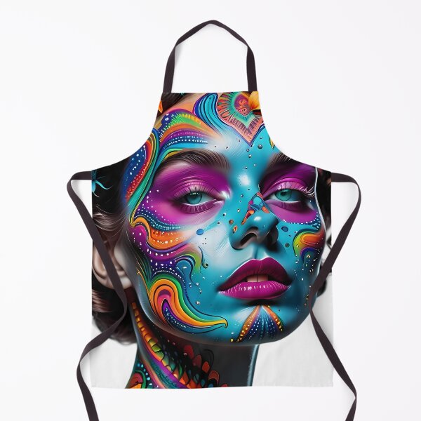 Item preview, Vibrant Floral Sugar Skull Portrait designed and sold by ManuMax93.