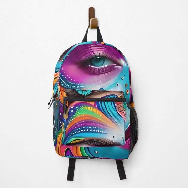 Item preview, Vibrant Floral Sugar Skull Portrait designed and sold by ManuMax93.
