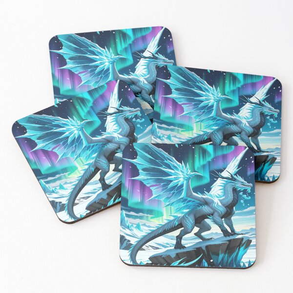 Item preview, Epic 4K Ice Blizzard Fantasy Dragon Art designed and sold by Freestyle Prints.