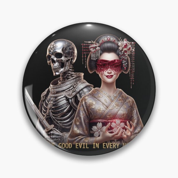 Item preview, Blindfolded Geisha Skeleton Armor Sword designed and sold by Voodoo Store Paranormal Collections.