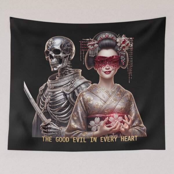 Item preview, Blindfolded Geisha Skeleton Armor Sword designed and sold by Voodoo Store Paranormal Collections.