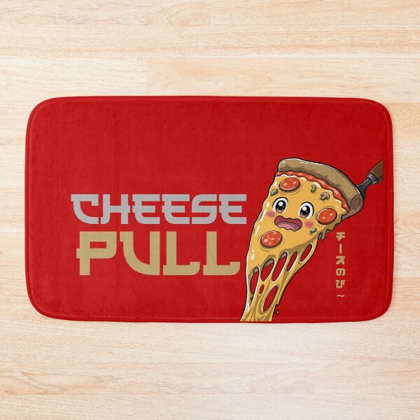 Item preview, Cheese Pull Funny Chibi Pizza designed and sold by ZenReiArt.