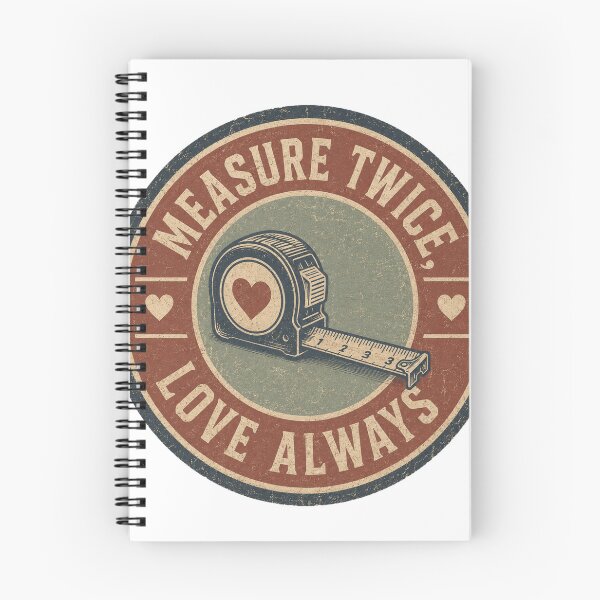 Item preview, Measure Twice Love Always - Vintage Tape Measure Woodworking Gift designed and sold by Haque Desigens.