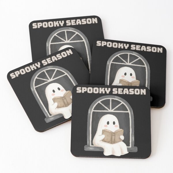 Item preview, Cute Halloween Ghost Reading a Book during Spooky Season designed and sold by CursedButCute1.