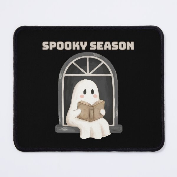 Item preview, Cute Halloween Ghost Reading a Book during Spooky Season designed and sold by CursedButCute1.