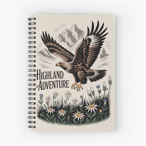 Item preview, Highland Adventure Golden Eagle Mountain Art designed and sold by NuvoraNest.