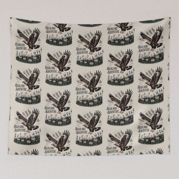 Item preview, Highland Adventure Golden Eagle Mountain Art designed and sold by NuvoraNest.