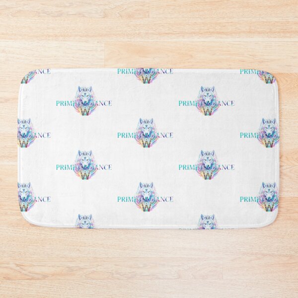 Item preview, PRIME RADIANCE Iridescent White Wolf Graphic with Gemstone 'W' Initial designed and sold by PRIMERADIANCE.