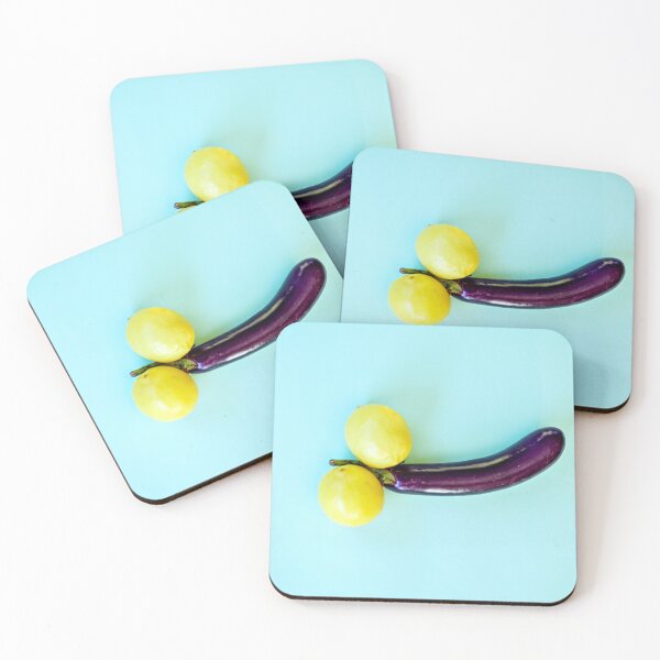 Item preview, Cheeky Eggplant Lemon – Funny Food Pun designed and sold by SensualArt Designs.
