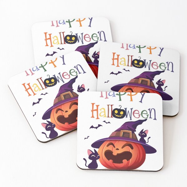 Item preview, Happy Halloween Pumpkin Cats designed and sold by     Sela Art .