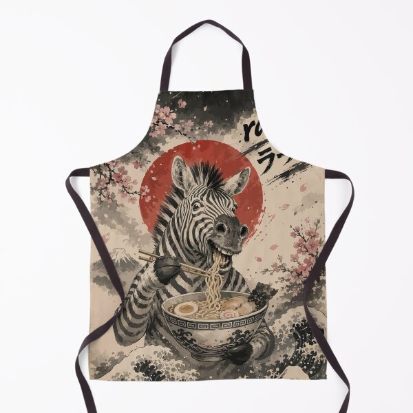 Item preview, Zebra Ramen Sumie Japanese Vintage designed and sold by TomFrontierArt.