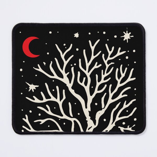 Item preview, Red Apple Tree Moon Illustration T-Shirt Design 127sm designed and sold by 127sm.