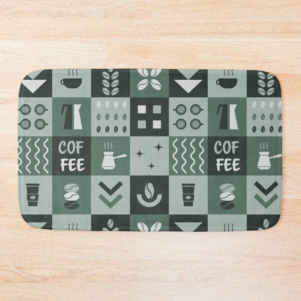 Item preview, Coffee Geometric Square Pattern designed and sold by IrynaAlex.