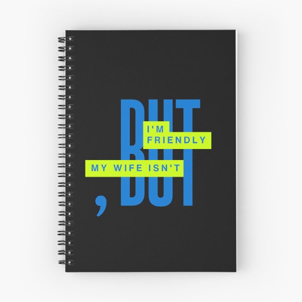Item preview, I’m Friendly But My Wife Isn’t – Funny Husband Humor designed and sold by ArtivaaStudio.