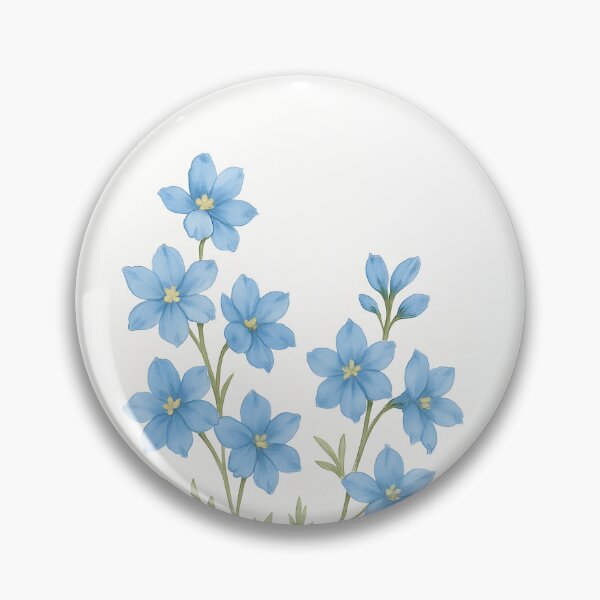 Item preview, July Larkspur Birth Flower, Blue Botanical Floral Wall Art designed and sold by NarjaShop.