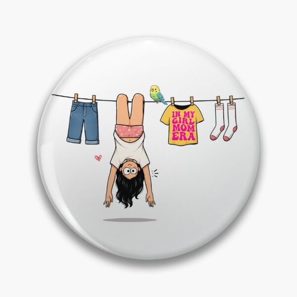 Item preview, Funny Laundry Day Hanging Girl designed and sold by waikibi ⭐⭐⭐⭐⭐.