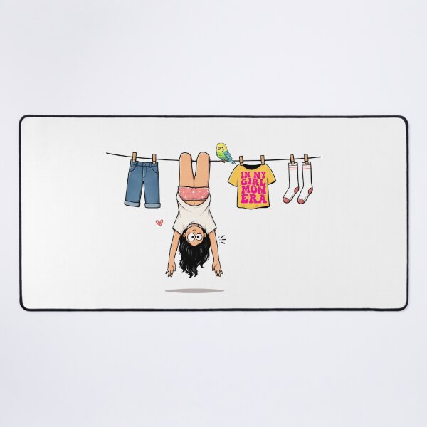 Item preview, Funny Laundry Day Hanging Girl designed and sold by waikibi ⭐⭐⭐⭐⭐.
