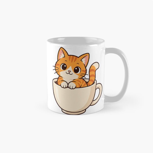 Item preview, Orange Cat Inside Coffee Cup designed and sold by BuyOneFree.