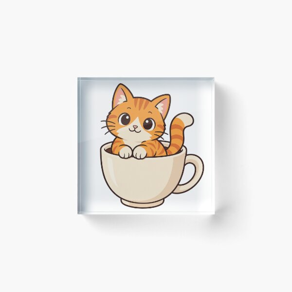 Item preview, Orange Cat Inside Coffee Cup designed and sold by BuyOneFree.