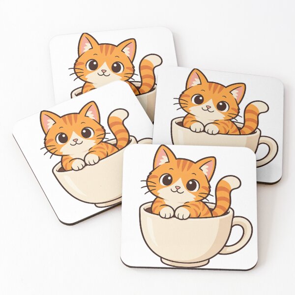 Item preview, Orange Cat Inside Coffee Cup designed and sold by BuyOneFree.